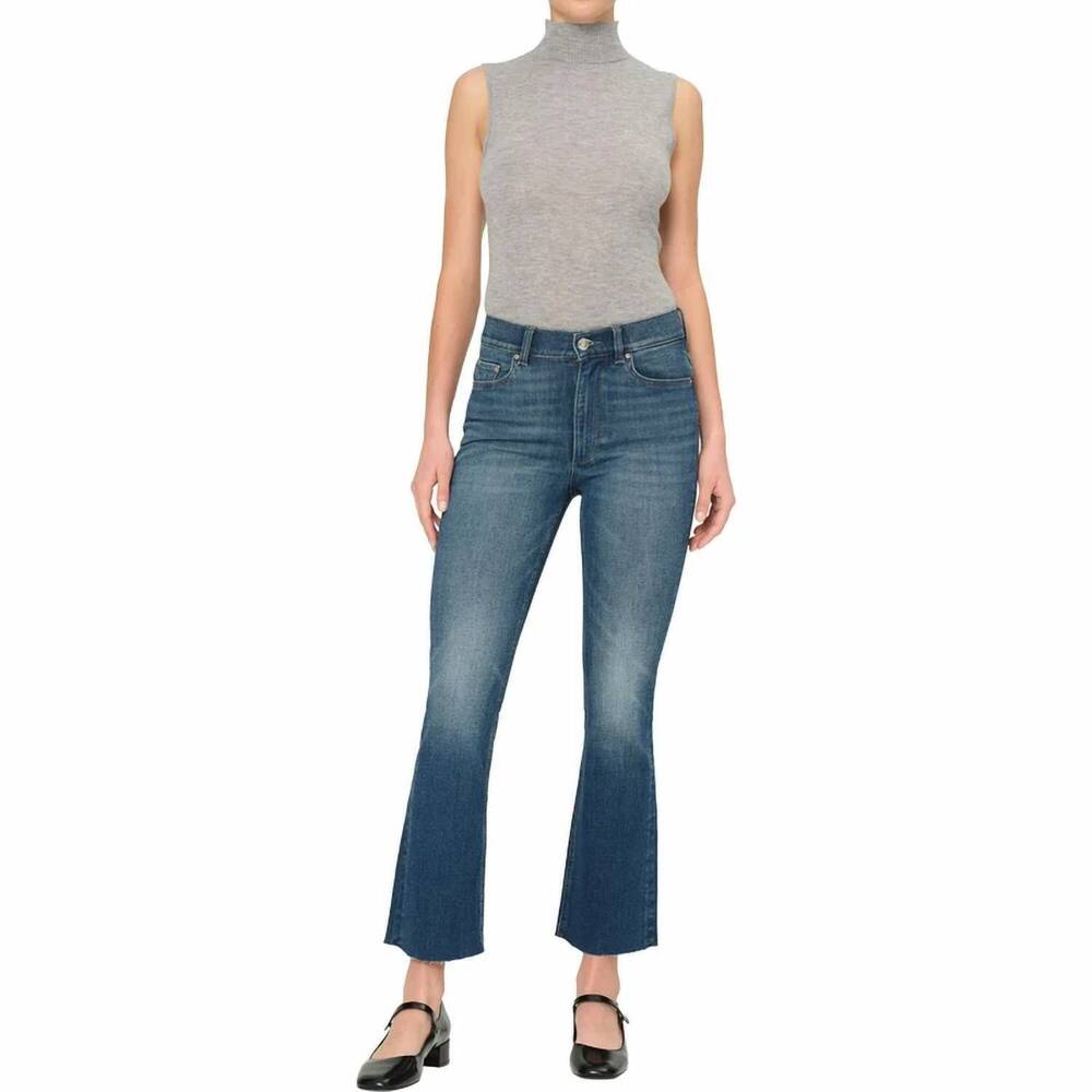 NEW DL1961 - WOMEN'S bridget boot high rise instasculpt crop jean in hulton